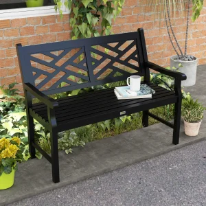 Slatted Outdoor Garden Bench