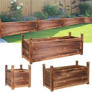 Raised Wooden Garden Bed