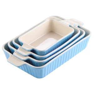 4-Piece Ceramic Baking Dish Set