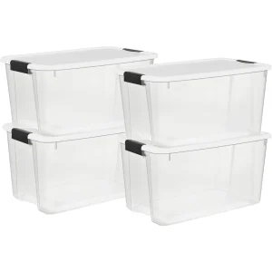 70-Quart Latching Storage Bins (4 pk)